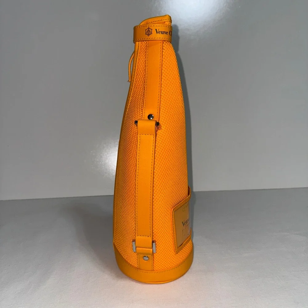 Veuve Clicquot Ice Jacket Champagne Bottle Cooler Bag Orange Neoprene Insulated